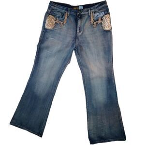 Crest Jeans embellished 5 pocket jeans 17/18